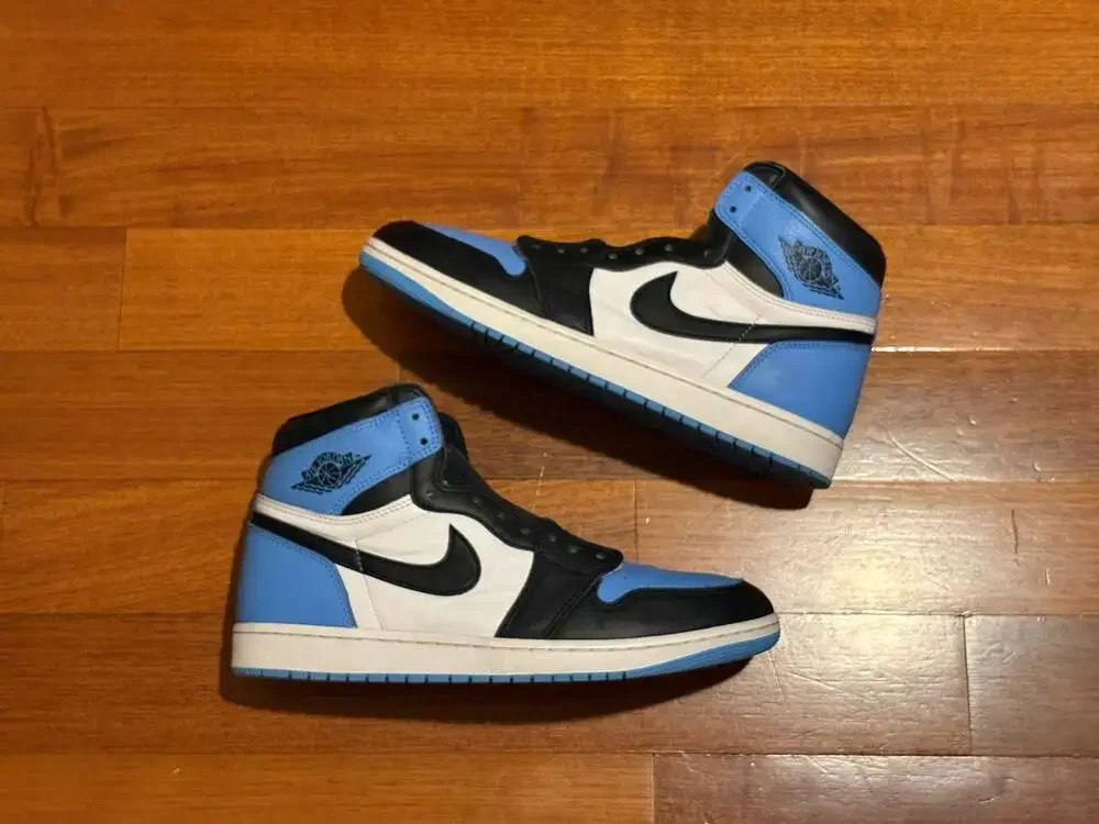 Nike Air Jordan 1 Retro High OG 'UNC Toe' University Blue/Black-White Size 12